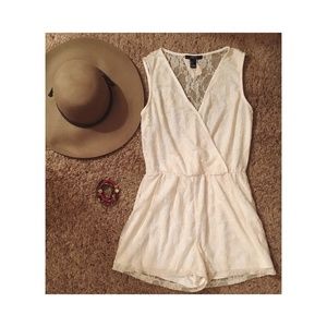 Lace Boho Crochet Romper